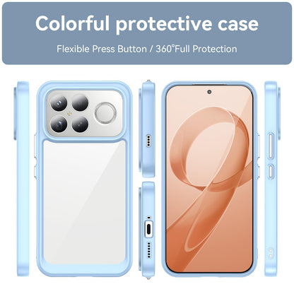 For Redmi K90 Pro Max / Poco F8 Ultra Colorful Series Acrylic Hybrid TPU Phone Case(Blue)