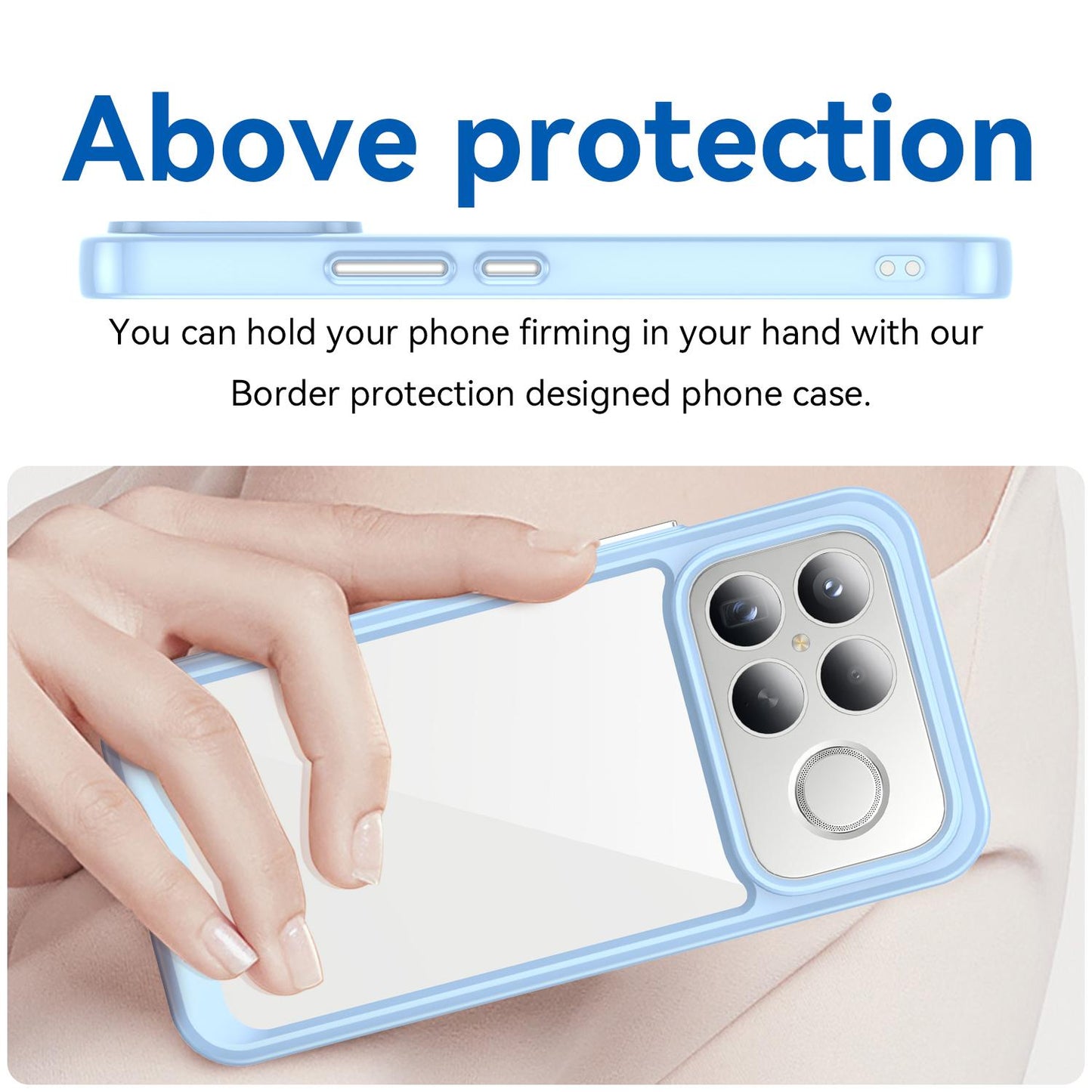 For Redmi K90 Pro Max / Poco F8 Ultra Colorful Series Acrylic Hybrid TPU Phone Case(Blue)