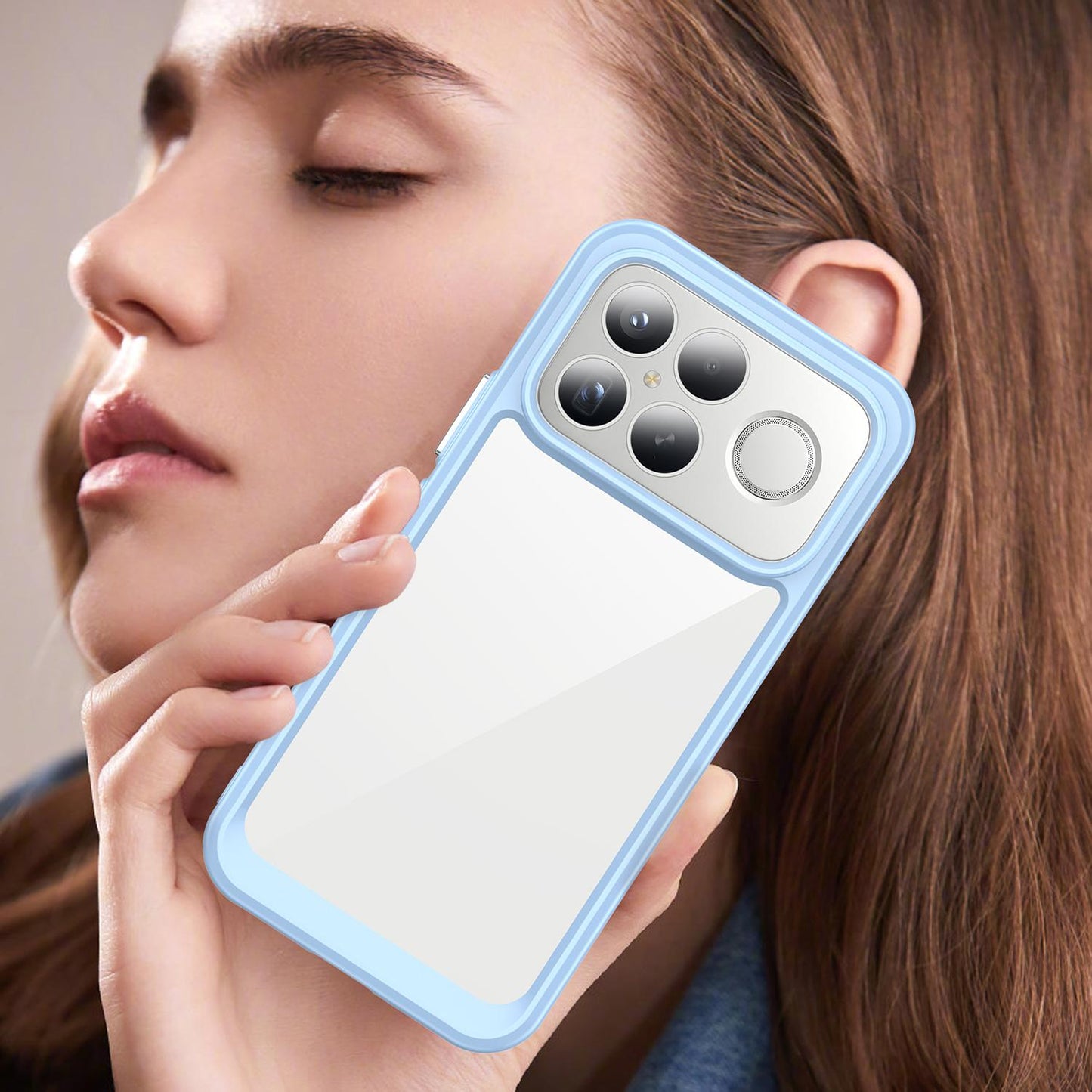 For Redmi K90 Pro Max / Poco F8 Ultra Colorful Series Acrylic Hybrid TPU Phone Case(Blue)