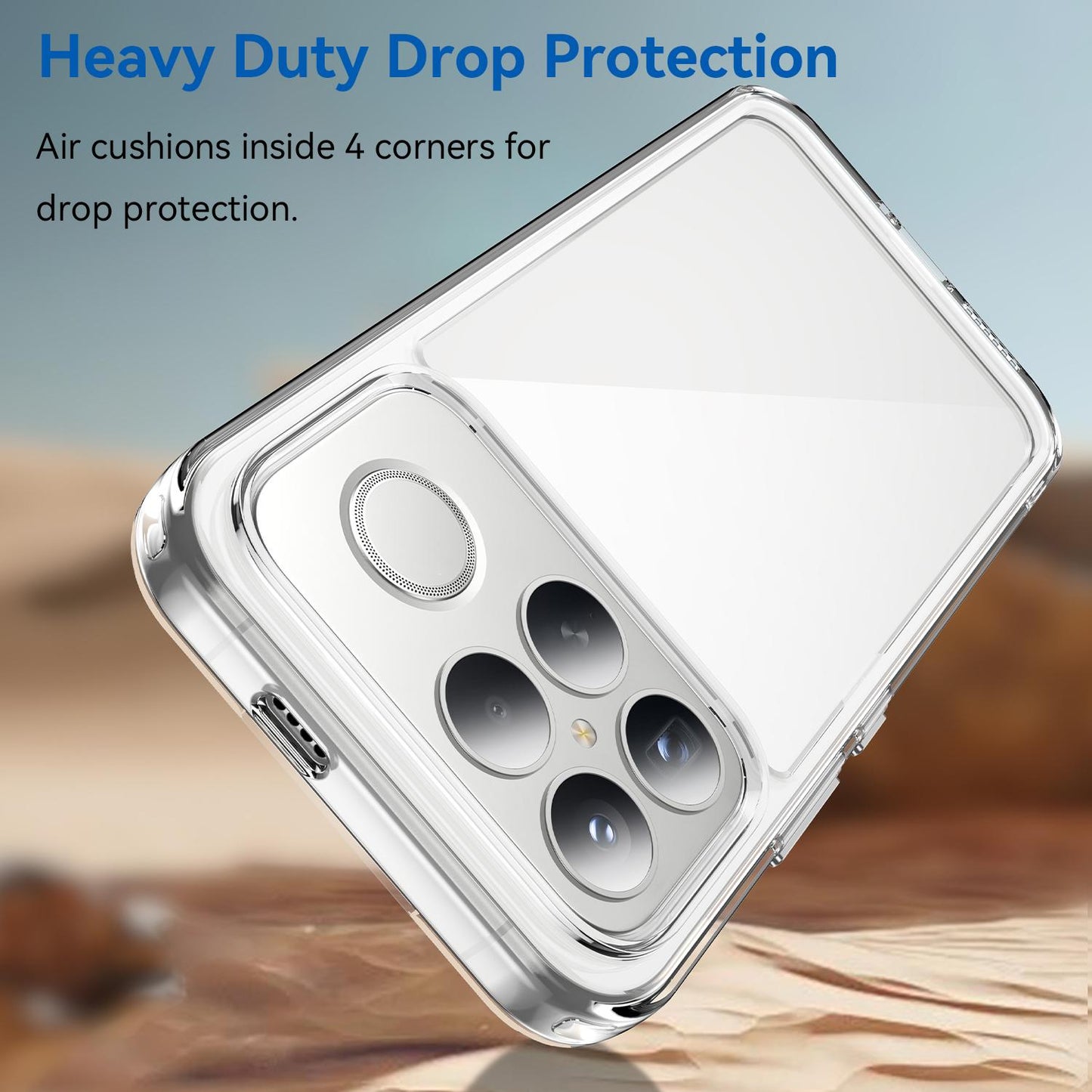 For Redmi K90 Pro Max / Poco F8 Ultra Colorful Series Acrylic Hybrid TPU Phone Case(Transparent)