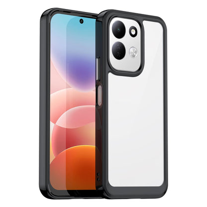 For Redmi 17 5G / 4G Global 170mm Colorful Series Acrylic Hybrid TPU Phone Case - Black - EDA007600517A