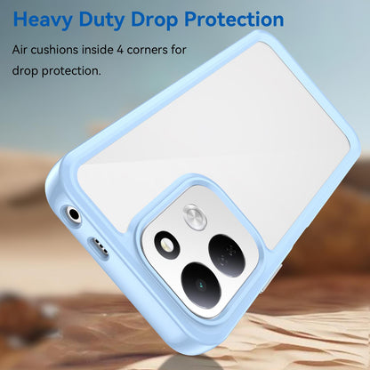 For Redmi 17 5G / 4G Global 170mm Colorful Series Acrylic Hybrid TPU Phone Case - Blue - EDA007600517B
