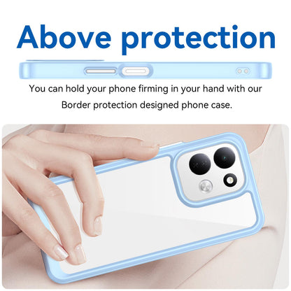 For Redmi 17 5G / 4G Global 170mm Colorful Series Acrylic Hybrid TPU Phone Case - Blue - EDA007600517B