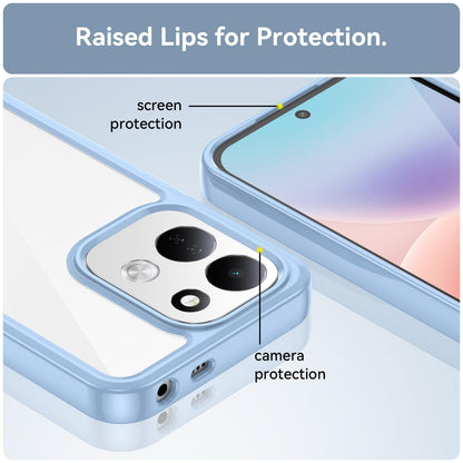 For Redmi 17 5G / 4G Global 170mm Colorful Series Acrylic Hybrid TPU Phone Case - Blue - EDA007600517B