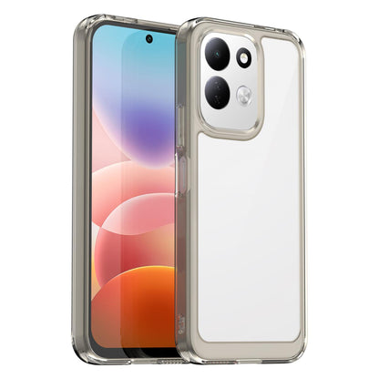 For Redmi 17 5G / 4G Global 170mm Colorful Series Acrylic Hybrid TPU Phone Case - Transparent Grey - EDA007600517C