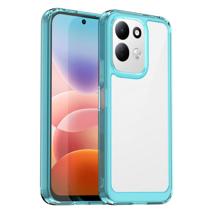 For Redmi 17 5G / 4G Global 170mm Colorful Series Acrylic Hybrid TPU Phone Case - Transparent Blue - EDA007600517D