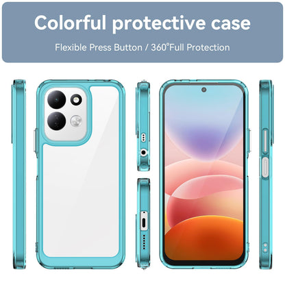 For Redmi 17 5G / 4G Global 170mm Colorful Series Acrylic Hybrid TPU Phone Case - Transparent Blue - EDA007600517D