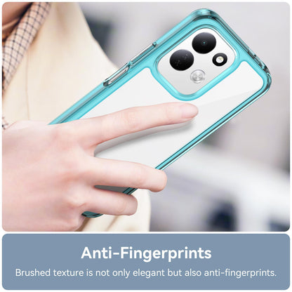 For Redmi 17 5G / 4G Global 170mm Colorful Series Acrylic Hybrid TPU Phone Case - Transparent Blue - EDA007600517D
