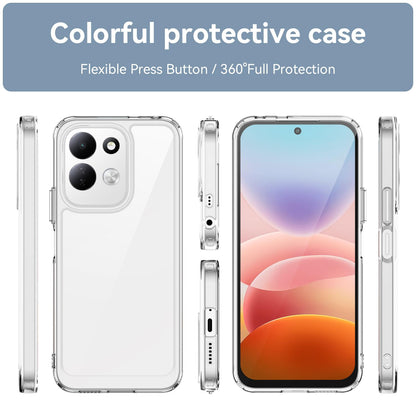 For Redmi 17 5G / 4G Global 170mm Colorful Series Acrylic Hybrid TPU Phone Case - Transparent - EDA007600517E