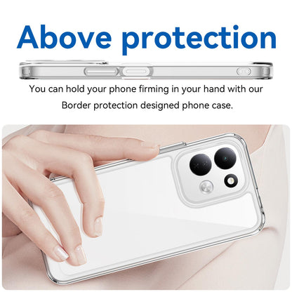 For Redmi 17 5G / 4G Global 170mm Colorful Series Acrylic Hybrid TPU Phone Case - Transparent - EDA007600517E