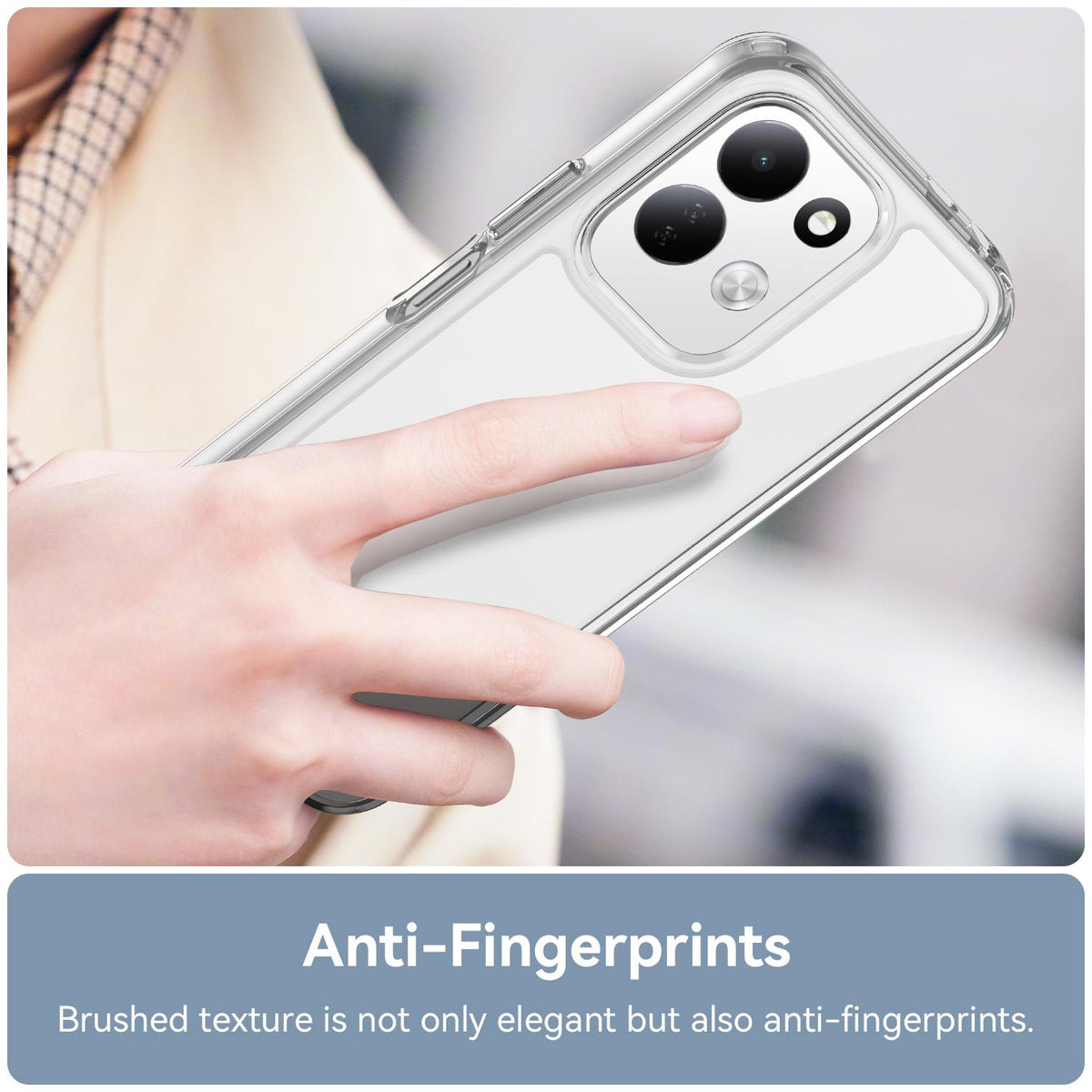 For Redmi 17 5G / 4G Global 170mm Colorful Series Acrylic Hybrid TPU Phone Case - Transparent - EDA007600517E