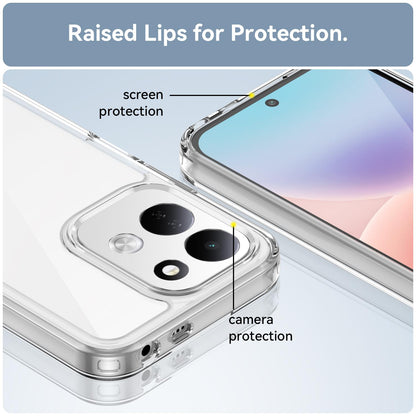 For Redmi 17 5G / 4G Global 170mm Colorful Series Acrylic Hybrid TPU Phone Case - Transparent - EDA007600517E