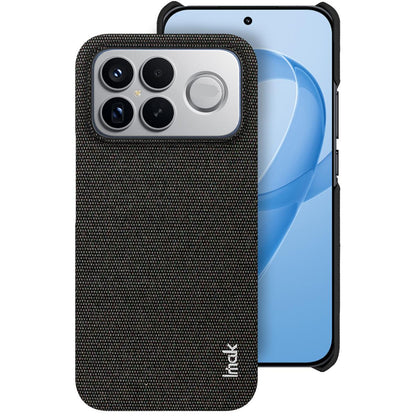 For Redmi K90 Pro Max/Poco F8 Ultra imak Ruiyi Series Cloth Texture PU + PC Phone Case(Black)