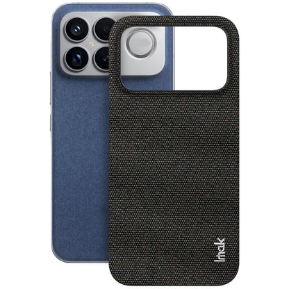 For Redmi K90 Pro Max/Poco F8 Ultra imak Ruiyi Series Cloth Texture PU + PC Phone Case(Black)