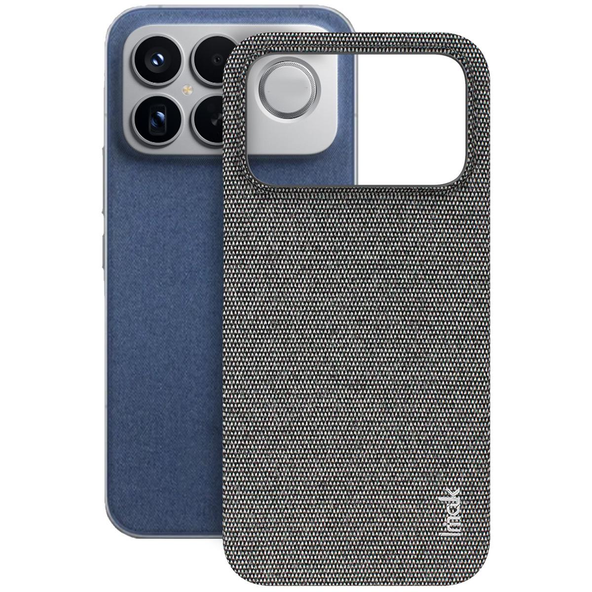 For Redmi K90 Pro Max/Poco F8 Ultra imak Ruiyi Series Cloth Texture PU + PC Phone Case(Dark Grey)
