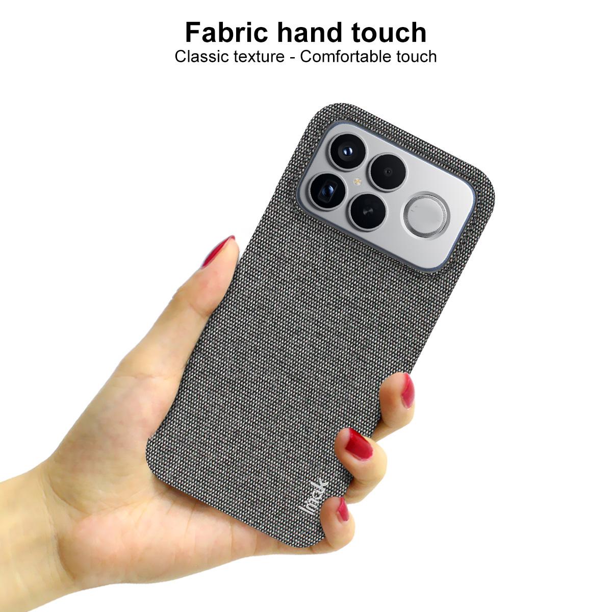 For Redmi K90 Pro Max/Poco F8 Ultra imak Ruiyi Series Cloth Texture PU + PC Phone Case(Dark Grey)