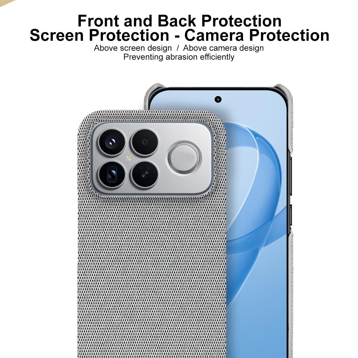 For Redmi K90 Pro Max/Poco F8 Ultra imak Ruiyi Series Cloth Texture PU + PC Phone Case(Dark Grey)