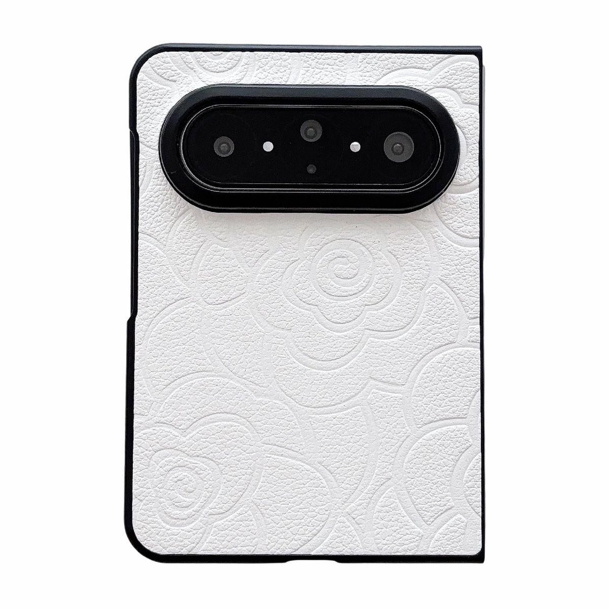 For Huawei Pura X Max Impression Camellia Pattern Protective Phone Case - White - EDA007634106A