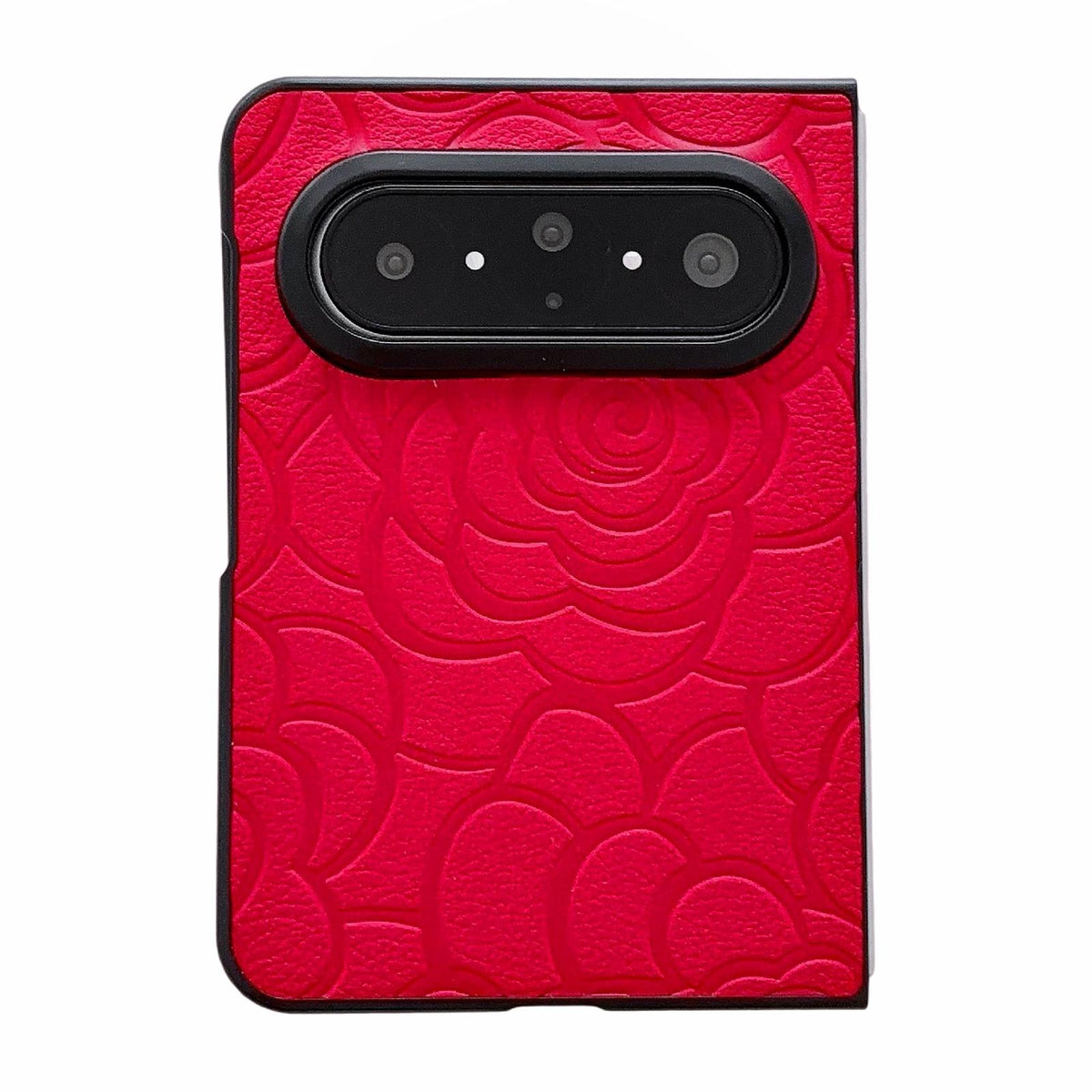 For Huawei Pura X Max Impression Camellia Pattern Protective Phone Case - Red - EDA007634106F
