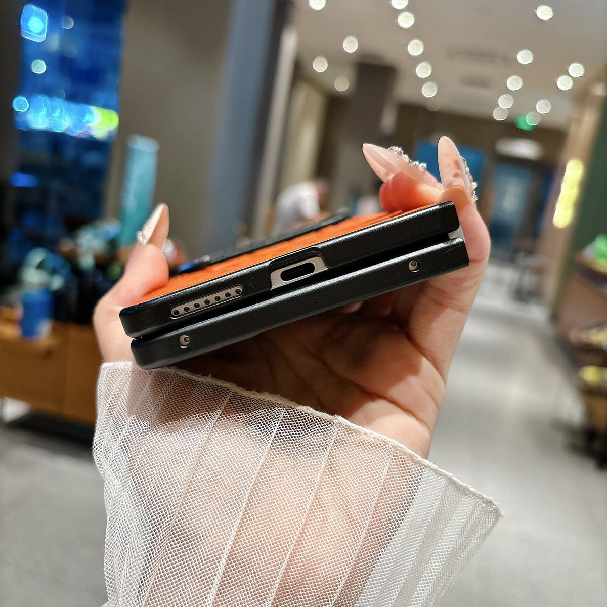 For Huawei Pura X Max Impression Camellia Pattern Protective Phone Case - Red - EDA007634106F