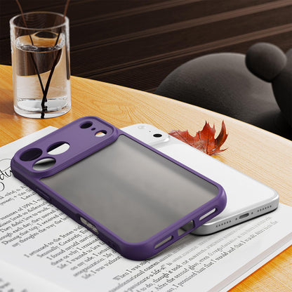 For iPhone 18 Pro Max Fan Dun Series TPU Hybrid PC Frosted Phone Case - Purple - EDA007683429D