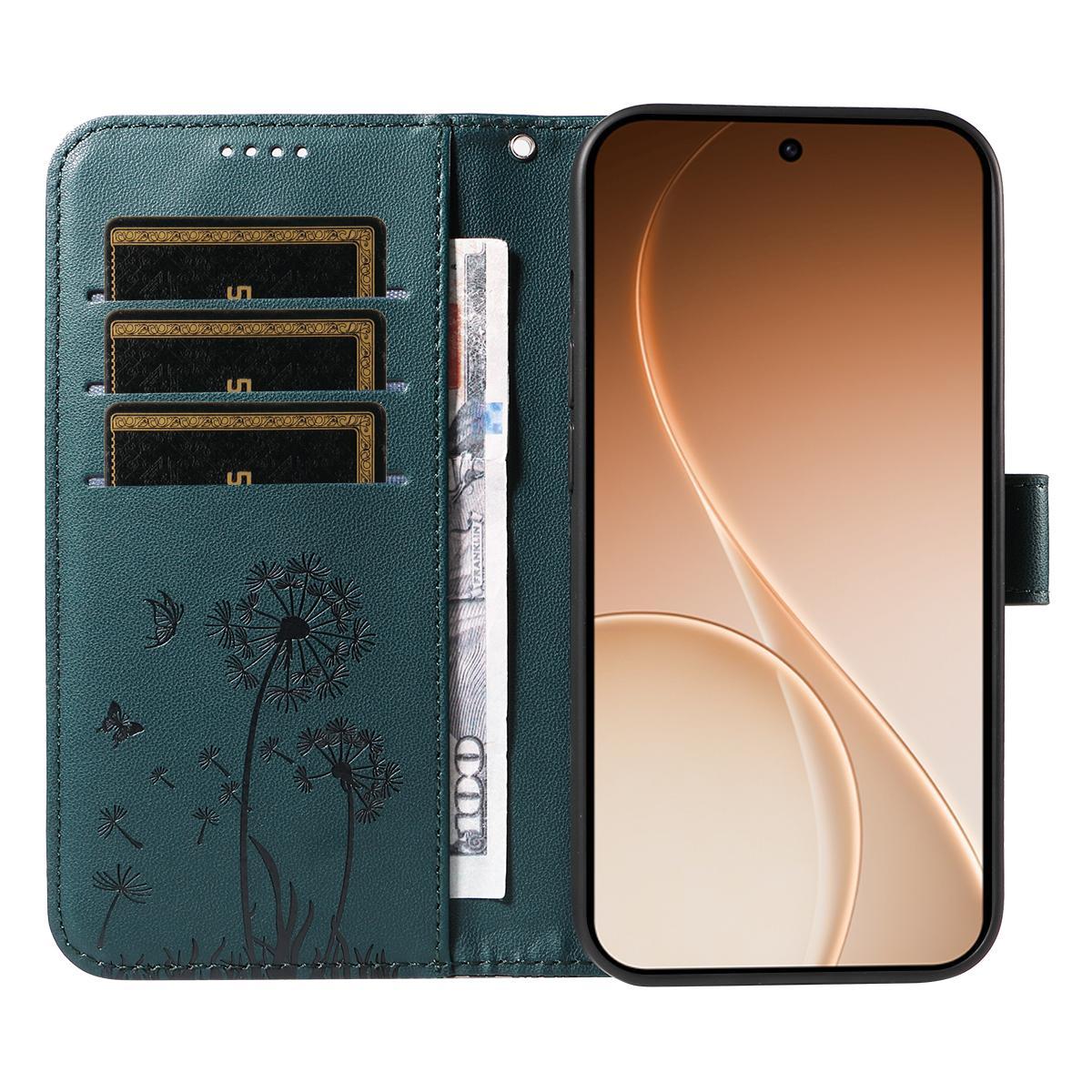 For OnePlus Ace 6 Ultra Dandelion Embossed Pattern Flip Leather Phone Case - Blue - EDA007693207E