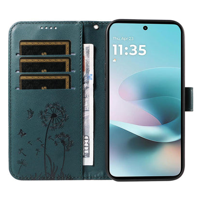 For Motorola Edge 70 Pro 5G Dandelion Embossed Pattern Flip Leather Phone Case - Blue - EDA007693310E