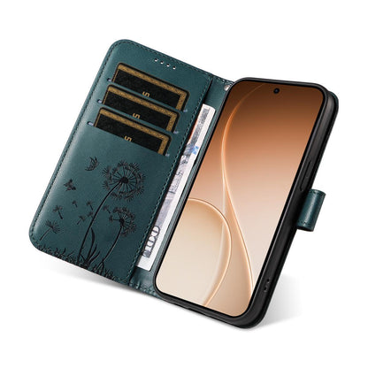 For Realme P4x 5G Dandelion Embossed Pattern Flip Leather Phone Case - Blue - EDA007693610E