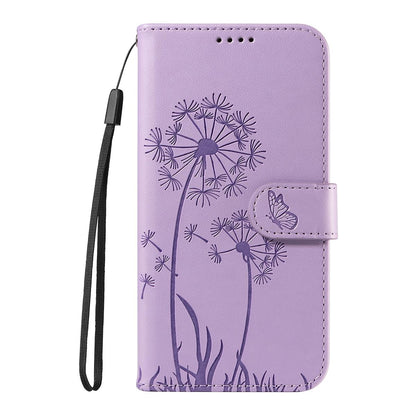 For Redmi K90 Pro Max/Poco F8 Ultra Dandelion Embossed Pattern Flip Leather Phone Case(Purple)