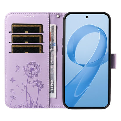 For Redmi K90 Pro Max/Poco F8 Ultra Dandelion Embossed Pattern Flip Leather Phone Case(Purple)