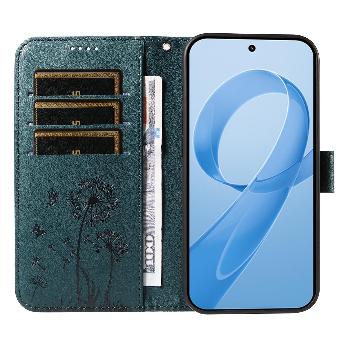 For Redmi K90 Pro Max/Poco F8 Ultra Dandelion Embossed Pattern Flip Leather Phone Case(Blue)