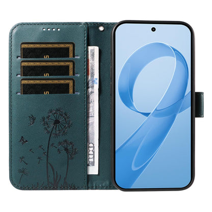 For Redmi K90 Pro Max/Poco F8 Ultra Dandelion Embossed Pattern Flip Leather Phone Case(Blue)