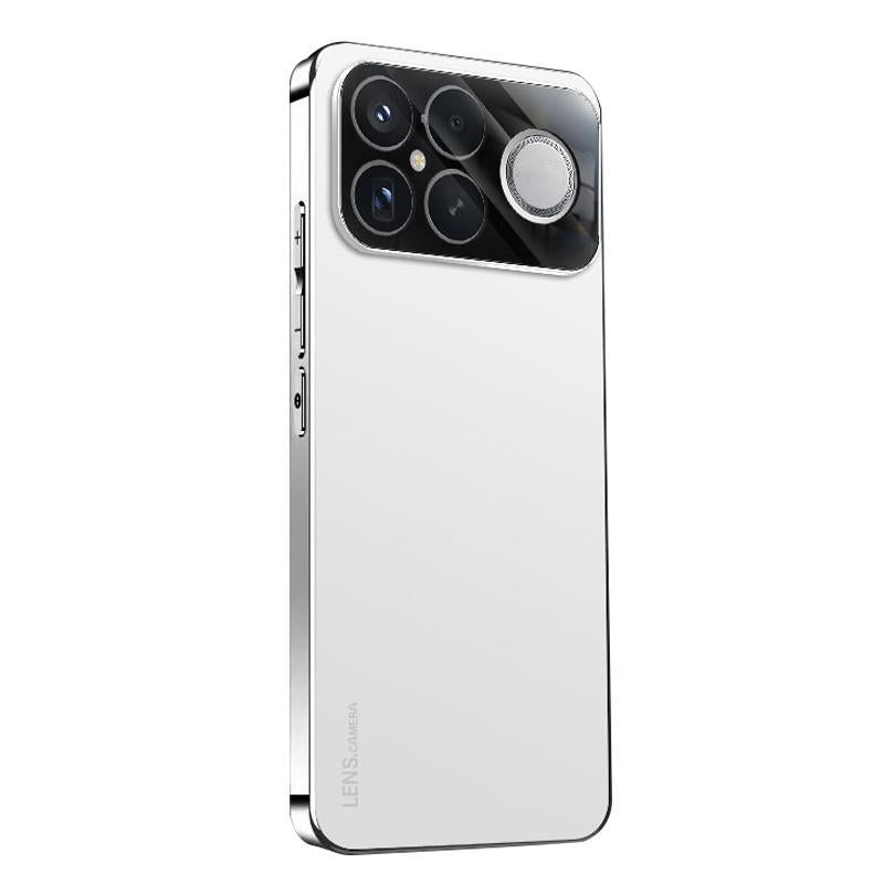 For Redmi K90 Pro Max / Poco F8 Ultra AG Frosted Electroplating Acrylic Phone Case(Silver White)