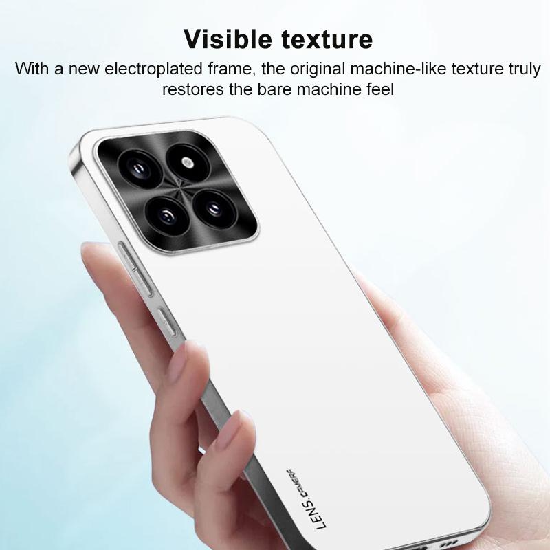 For Redmi K90 Pro Max / Poco F8 Ultra AG Frosted Electroplating Acrylic Phone Case(Silver White)