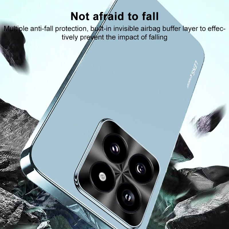 For Redmi K90 Pro Max / Poco F8 Ultra AG Frosted Electroplating Acrylic Phone Case(Navy Blue)