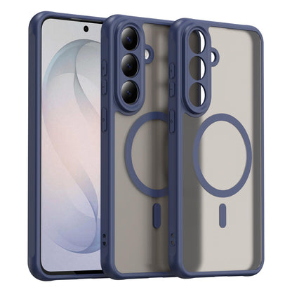 For Galaxy S26 FE 5G Fan Dun Series TPU Hybrid PC Frosted Magsafe Phone Case - Blue - EDA007729011B