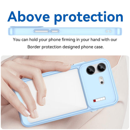 For Nothing Phone 4b Colorful Series Acrylic Hybrid TPU Phone Case(Blue)