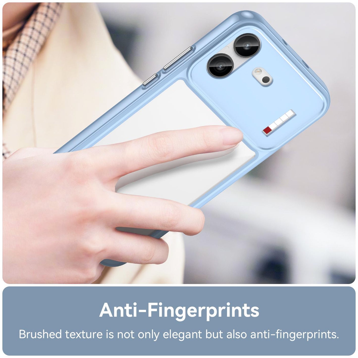 For Nothing Phone 4b Colorful Series Acrylic Hybrid TPU Phone Case(Blue)