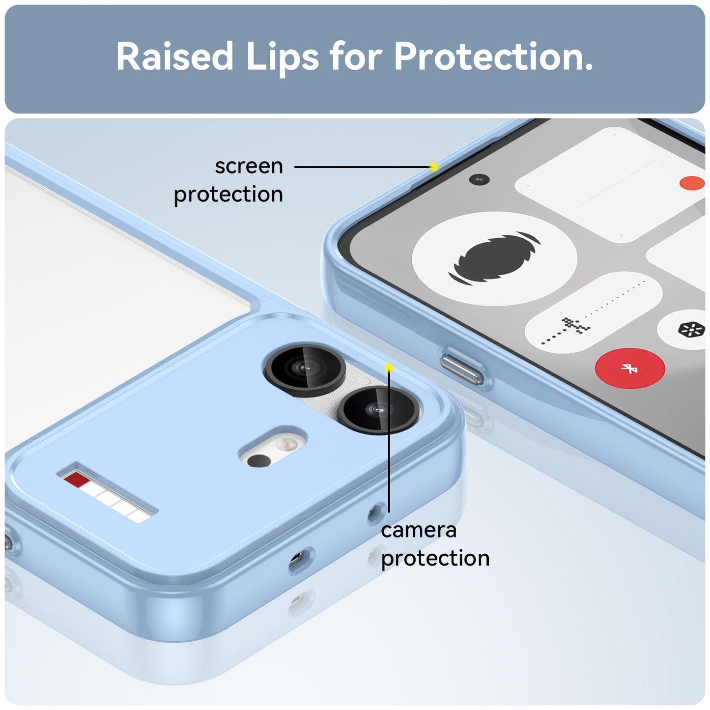 For Nothing Phone 4b Colorful Series Acrylic Hybrid TPU Phone Case(Blue)