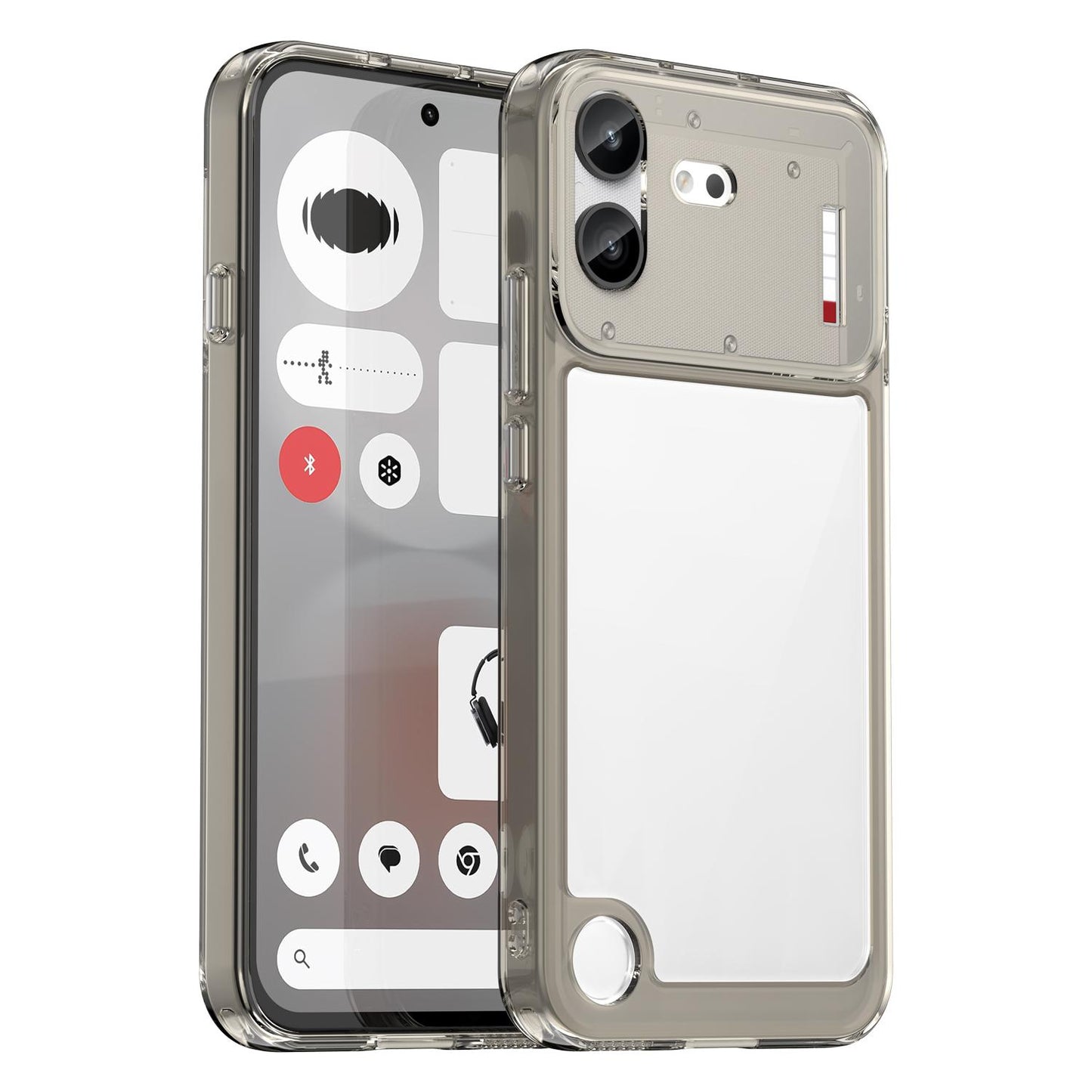 For Nothing Phone 4b Colorful Series Acrylic Hybrid TPU Phone Case(Transparent Grey)
