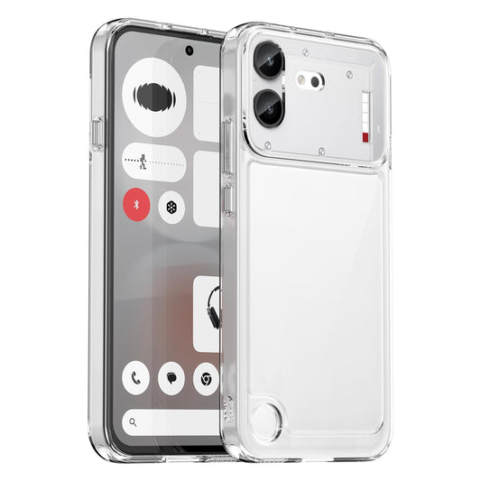 For Nothing Phone 4b Colorful Series Acrylic Hybrid TPU Phone Case(Transparent)