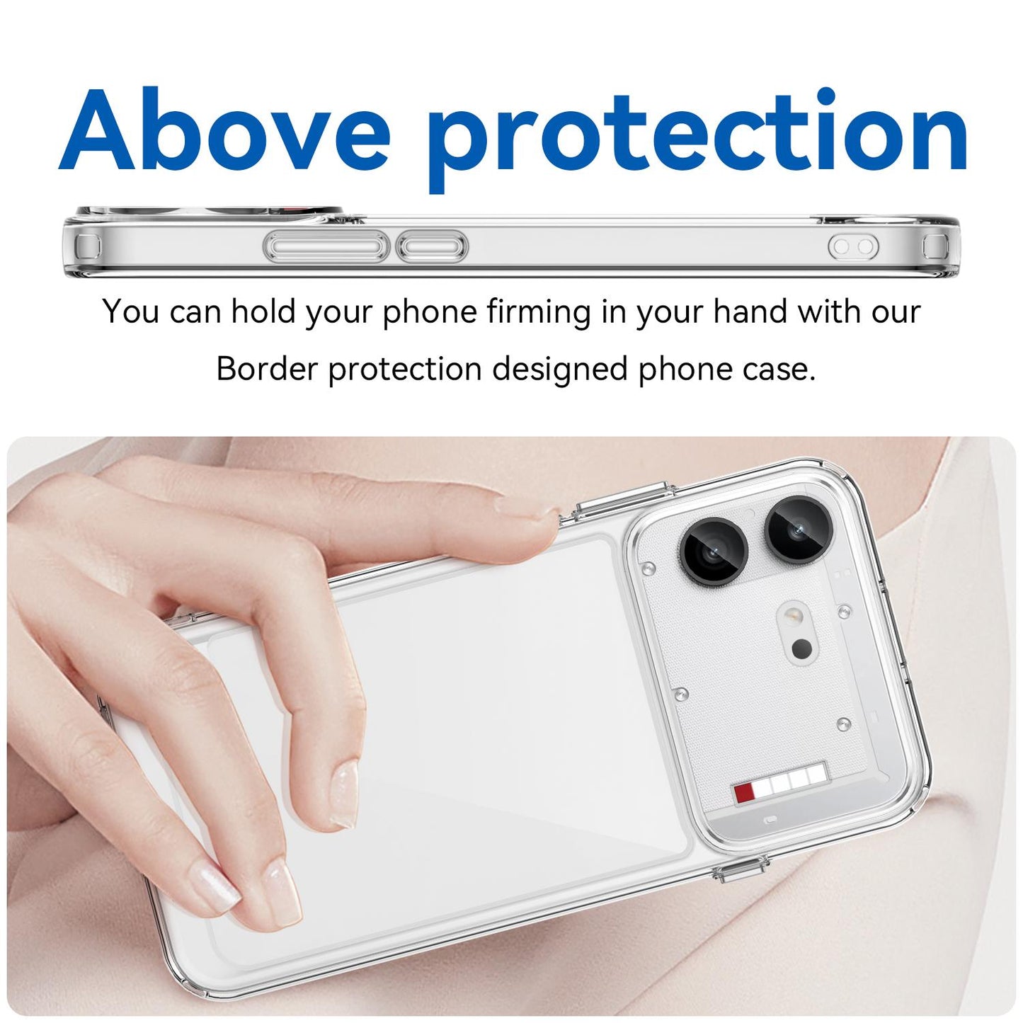 For Nothing Phone 4b Colorful Series Acrylic Hybrid TPU Phone Case(Transparent)