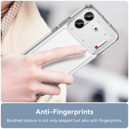 For Nothing Phone 4b Colorful Series Acrylic Hybrid TPU Phone Case(Transparent)
