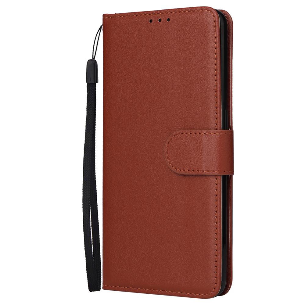 For Redmi 15a 5G 3-Card Slots Multifunctional Leather Phone Case - Brown - EDA007752813A