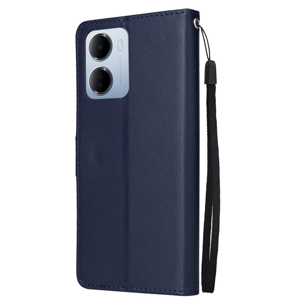 For Redmi 15a 5G 3-Card Slots Multifunctional Leather Phone Case - Navy Blue - EDA007752813B
