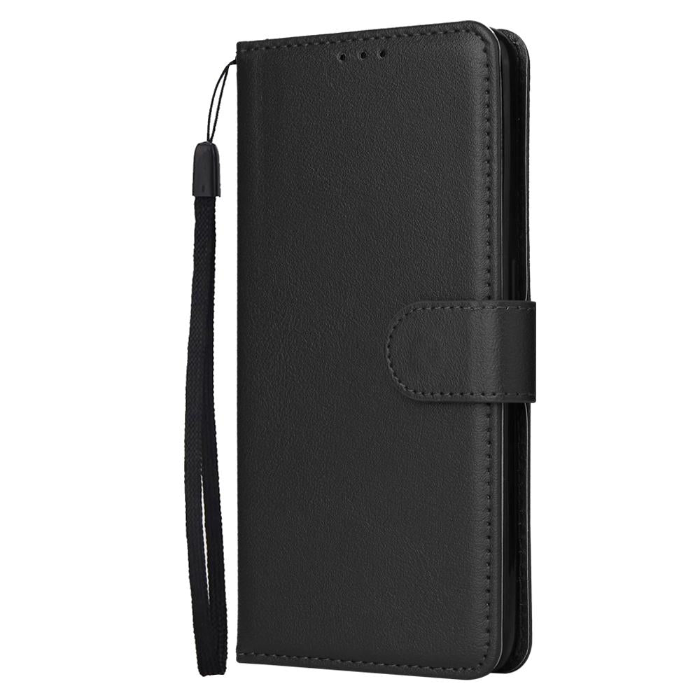 For Redmi 15a 5G 3-Card Slots Multifunctional Leather Phone Case - Black - EDA007752813C