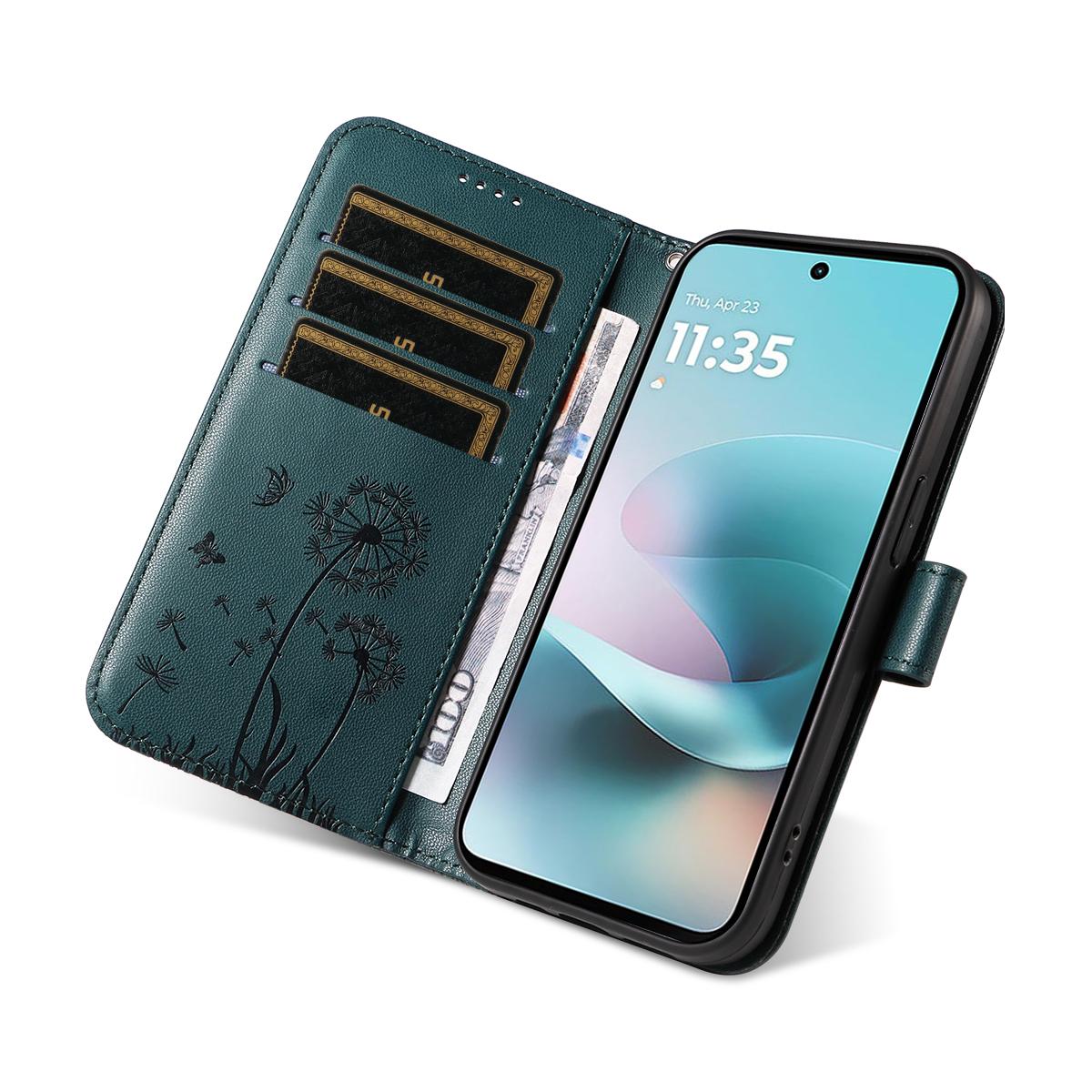 For Xiaomi 17T Pro 5G Global Dandelion Embossed Pattern Flip Leather Phone Case - Blue - EDA007762012E