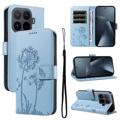 For Xiaomi 17T Pro 5G Global Dandelion Embossed Pattern Flip Leather Phone Case - Sky Blue - EDA007762012F