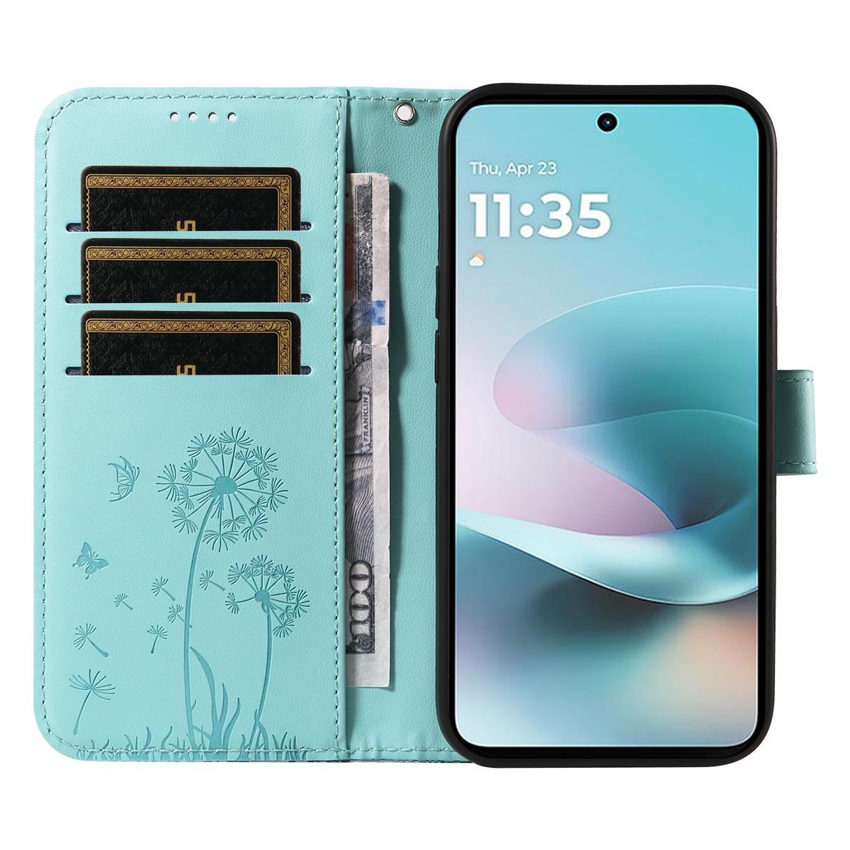 For Xiaomi 17T 5G Global Dandelion Embossed Pattern Flip Leather Phone Case - Green - EDA007762013A