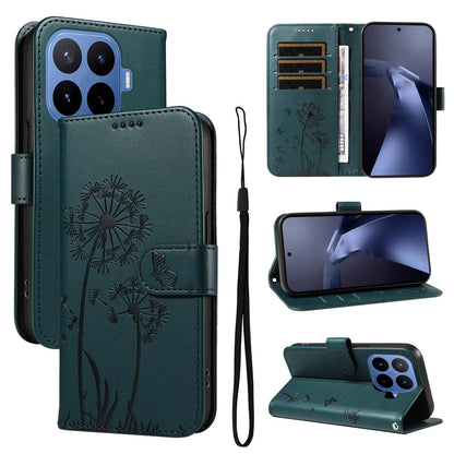 For Xiaomi 17T 5G Global Dandelion Embossed Pattern Flip Leather Phone Case - Blue - EDA007762013E